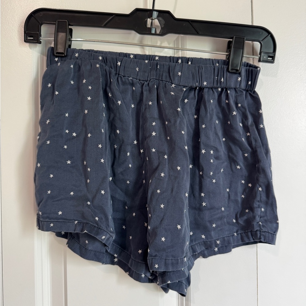 Women’s Marine Layer 100% Silk Pajama Short Set Size XS Starry Night - Picture 6 of 8
